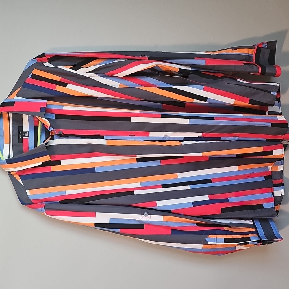 Colorful Striped Men's Shirt
